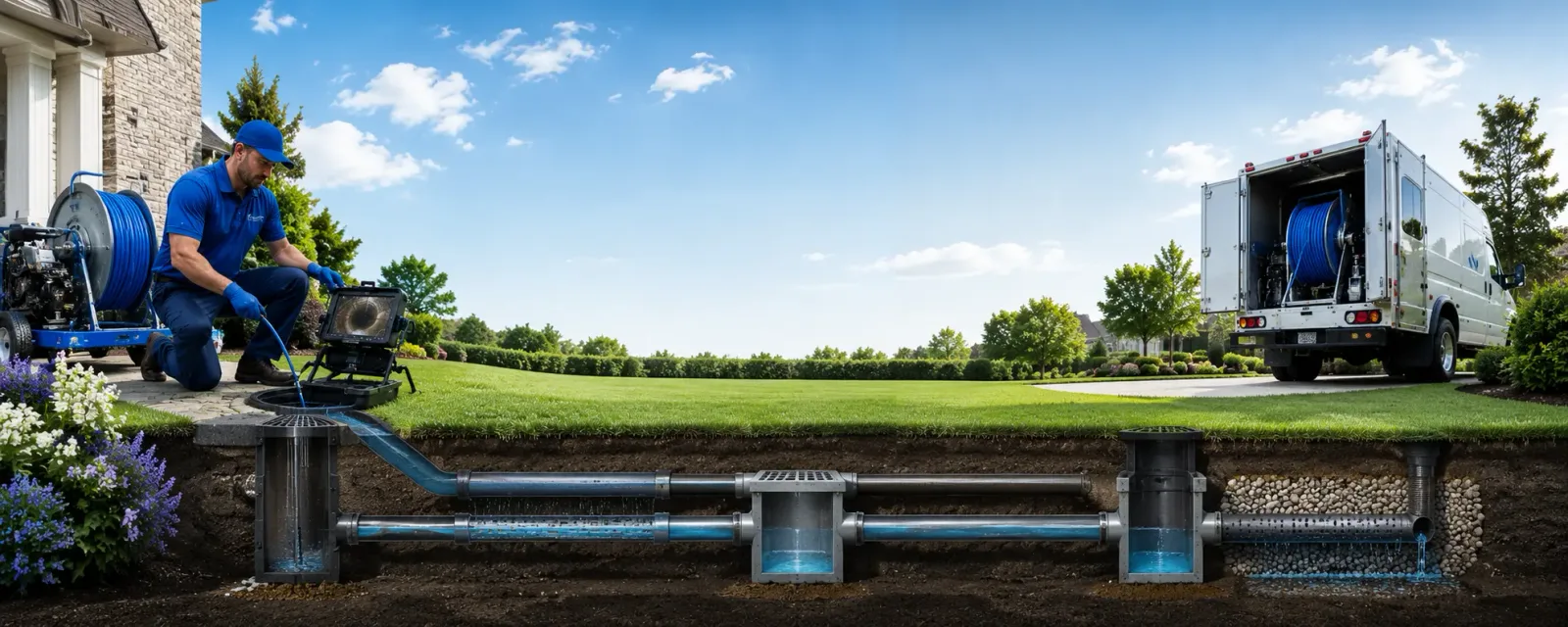 Outdoor drain cleaning information for Rhodell, WV